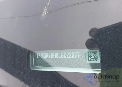 2020 Ford Explorer z USA, uszkodzony, nr VIN 1FMSK7BH6LGC22077